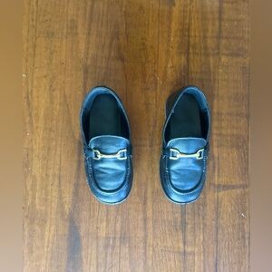 Zara black penny loafers